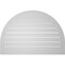 Ekena Millwork Round Top Surface Mount PVC Gable Vent: Functional, w/ 2"W x 2"P Brickmould Sill Frame, 38"W x 26"H GVPRT38X2603SF - alternate 4